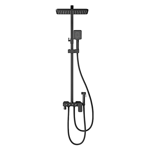 OIJHHFYGDK Duschkopf mit Handbrause, kombinierte Regendusche mit Hochdruck-Regendusche mit Halterung/Schlauch, verstellbare Duschbrause mit 5 Einstellungen von OIJHHFYGDK