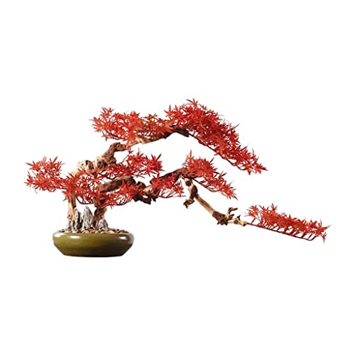 OIJHHFYGDK Gefälschte Pflanzen Künstlicher Bonsai-Baum Künstliche Pflanze Ahornbaum Zen-Gartendekoration Ornament Home Office Desktop-Dekoration Innensimulation Bonsai-Baum von OIJHHFYGDK