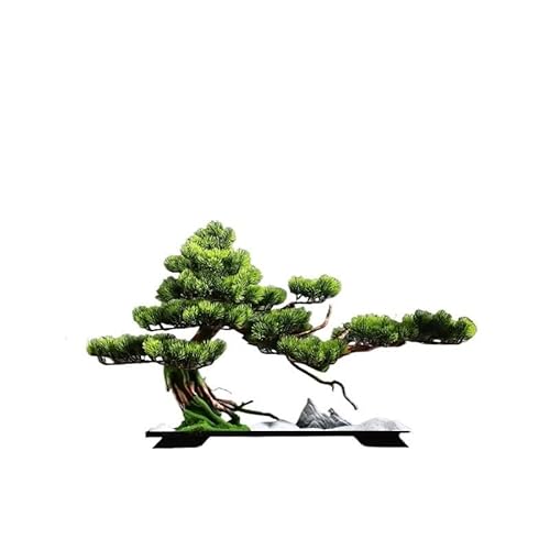 OIJHHFYGDK Gefälschte Pflanzen Simulation von Kiefernornamenten Bonsai im chinesischen Stil Eingang Wohnzimmer Büro Hotel Club Dekoration Kunsthandwerk Simulation Bonsai-Baum von OIJHHFYGDK