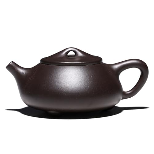 OIJHHFYGDK Handgefertigte Schöpfkelle aus violettem Ton im Retro-Stil, Steinkelle mit Kugellöchern an der Innenwand (B) (A) von OIJHHFYGDK