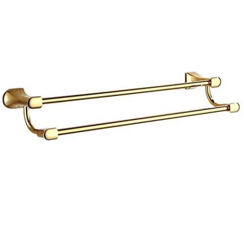 OIJHHFYGDK Handtuchhalter Handtuchhalter Handtuchhalter Badzubehör Doppelstange Oval Badzubehör Handtuchhalter Handtuchhalter Kupfer Handtuchhalter / Gold von OIJHHFYGDK
