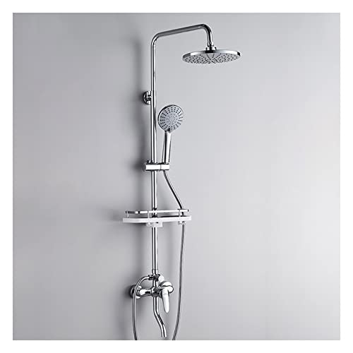 OIJHHFYGDK Hochdruck-Regenduschkopf, kombinierte Handbrause mit Verlängerungsarm, verstellbar in Höhe und Winkel, Dusche mit hohem Durchfluss von OIJHHFYGDK