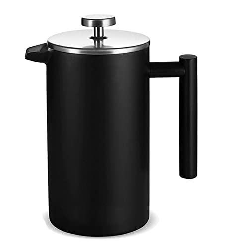 OIJHHFYGDK Kaffeekanne Edelstahl Presse Kaffeekanne Filterpresse Kaffee Perkolator Presse Topf Kaffeekanne von OIJHHFYGDK