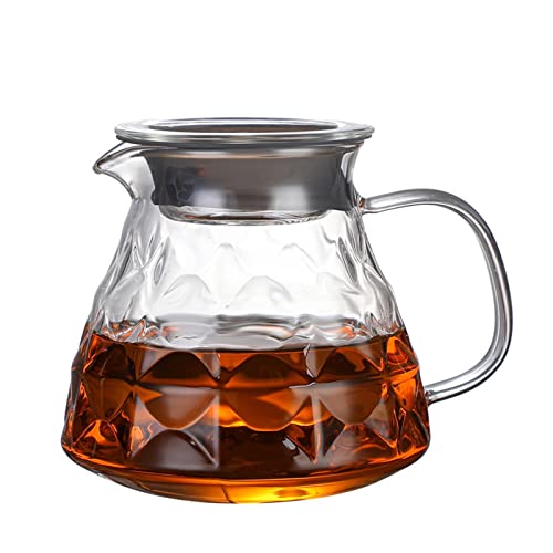 OIJHHFYGDK Kaffeekanne Handkaffeekanne Glas 500ML Kaffeefilter und Set, Kaffeefilter Kaffeekanne von OIJHHFYGDK