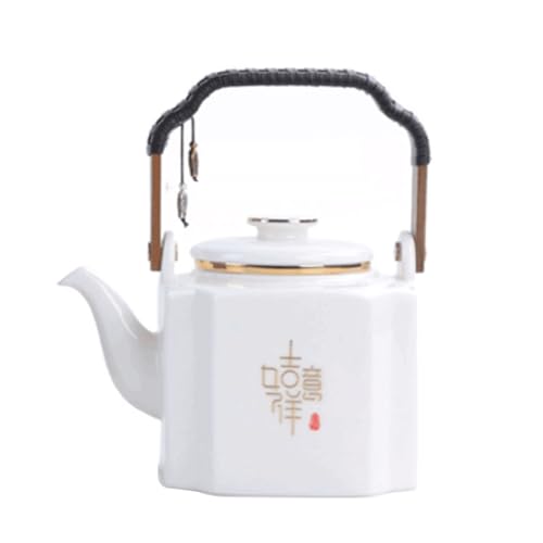 OIJHHFYGDK Keramik-Tischplatte mit Deckel und abnehmbarem Filter, 3-in-1, großes Fassungsvermögen, 35,1 oz/1000 ml von OIJHHFYGDK
