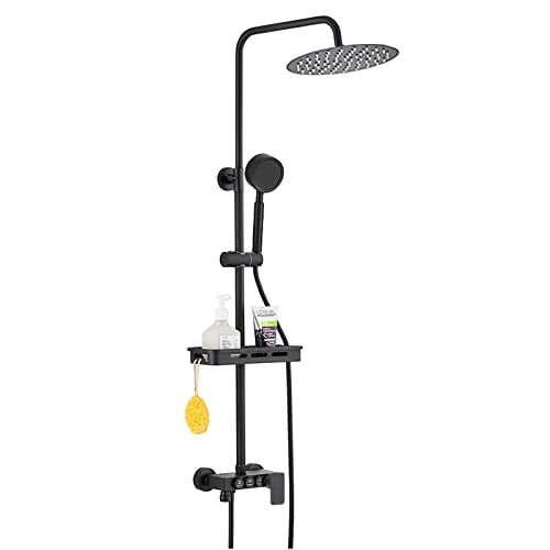 OIJHHFYGDK Kombinierter Duschkopf, 20,3 cm (8 Zoll), Hochdruck-Regenmischer-Set, Duschkopf und Handbrause, verstellbare Höhe/Winkel von OIJHHFYGDK