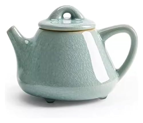 OIJHHFYGDK Lila Ton, chinesische Keramik, kreative Eisblume, glasierter Steinlöffel, Keramik-Haushaltsfilter, chinesisches Kung-Fu-Teeservice für Teesieb von OIJHHFYGDK