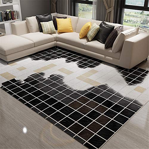 OIJHHFYGDK Mat Stitching Fußmatten Postmodern Light Luxury Rechteckige Home Decoration Schlafzimmer von OIJHHFYGDK
