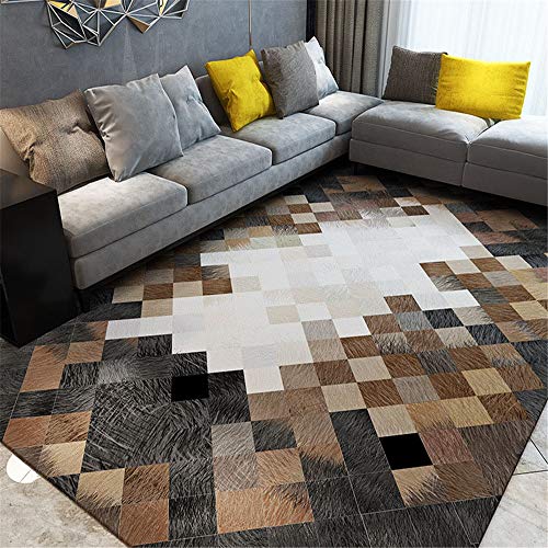 OIJHHFYGDK Mat Stitching Fußmatten Postmodern Light Luxury Rechteckige Home Decoration Schlafzimmer von OIJHHFYGDK