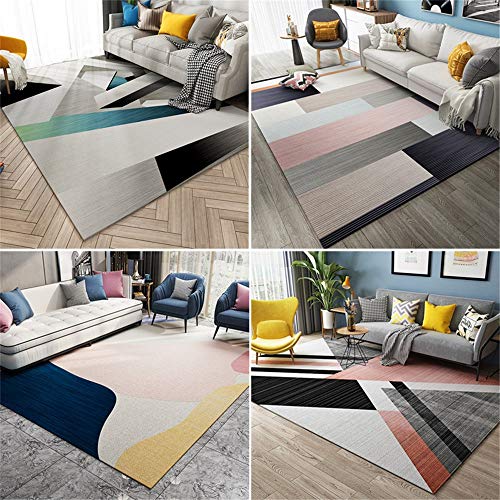 OIJHHFYGDK Matte Dicke Nordic Schlafzimmer Nachttisch Feste und rutschfeste Bodenmatte Couchtisch Decke Schlafzimmer von OIJHHFYGDK