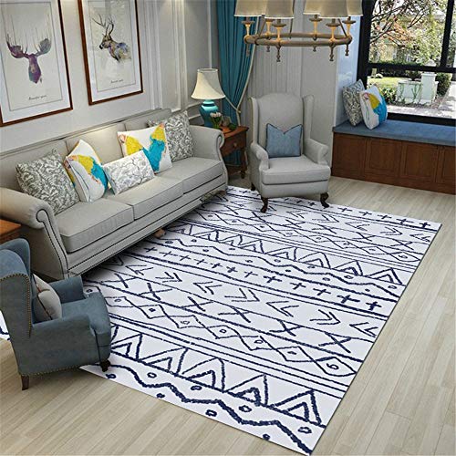 OIJHHFYGDK Matte Geometrische Abstrakte Schlafzimmer Nachttisch Haushalt Boden Matte Zimmer Fügen Sie Moderne Geschmack Schlafzimmer von OIJHHFYGDK