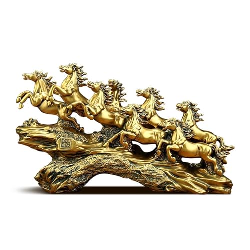 OIJHHFYGDK Pferde-Ornamente für Bürodekoration, Fengshui-Statue für Reichtum und Glück, Tischdekoration als Tafelaufsatz, Heimdekoration, Tischdekoration für das Wohnzimmer von OIJHHFYGDK