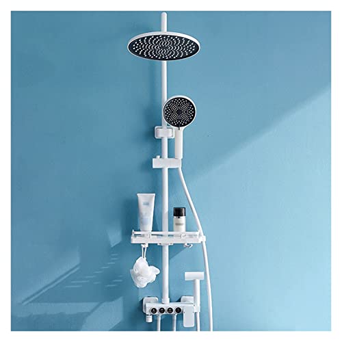 OIJHHFYGDK Regendusche, Luxus Hochdruck-Messing-Duschkopf, Duscharmatur-Set für Badezimmer, Regen-Mischbatterie Set mit Handbrause von OIJHHFYGDK