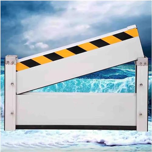 OIJHHFYGDK Residential Flood Control Barrier Aluminum Water Barriers Door Flood Barrier, Reusable in Heavy Rain Flood Defence, Suitable for Garage, Basement,H 40cm/1.3ft,W5.5FT/167CM von OIJHHFYGDK