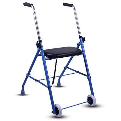 OIJHHFYGDK Rollstuhl-Gehhilfe, Gehhilfe Vierbeiniger Rollator für ältere Menschen Rehabilitation Stehende Armlehne Gehhilfen Gehstock Stuhl Rutschfester Gehstock mit Krankenhauslauf nach vorne von OIJHHFYGDK