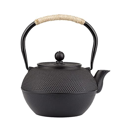 OIJHHFYGDK Teekanne aus Eisen mit Edelstahl-Teesieb, Teekessel aus Gusseisen zum Kochen von Wasser, Oolong-Tee von OIJHHFYGDK
