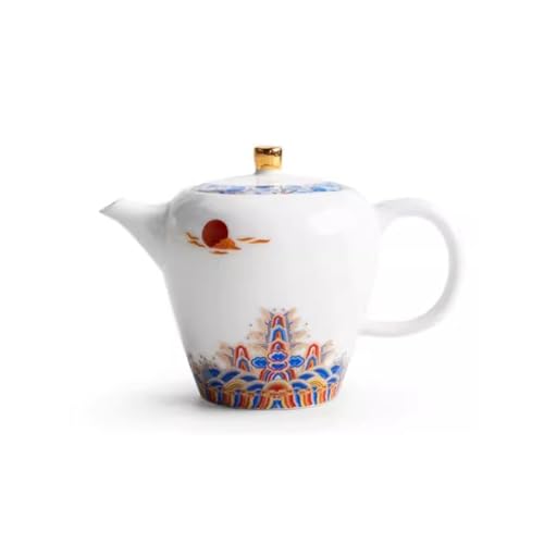 OIJHHFYGDK Teekessel, Kanne, Kreativ Bedrucktes Keramikfilter-Teeservice, Einzelkanne, Handgefertigter Haushaltskessel, Kung-Fu-Teeservice für Infuser von OIJHHFYGDK