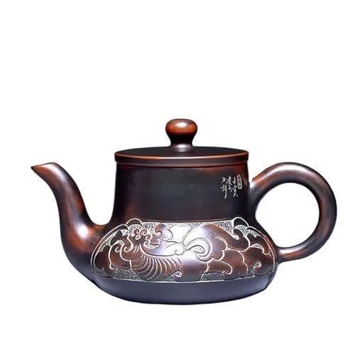 OIJHHFYGDK Teekessel mit violettem Sandfilter, praktisches Reise-Teeservice, Zubehör für Haushalts-Teeservice, Zubehör für chinesische Teezeremonien, Loser Tee, 180 ml für Sieb von OIJHHFYGDK