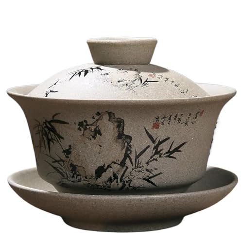 OIJHHFYGDK Traditionelles handgefertigtes Teeservice, chinesische Kung-Fu-Teetasse aus Keramik, klassisches Gaiwan-Reiseteeservice und Kaffeekannen (A) (C) von OIJHHFYGDK
