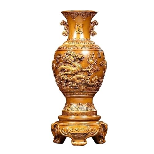 OIJHHFYGDK Vasen-Ornamente für die Bürodekoration, Feng-Shui-Statue für Reichtum und Glück, Schreibtisch-Ornament aus Kunstharz für die Tischdekoration im Homeoffice oder Wohnzimmer von OIJHHFYGDK