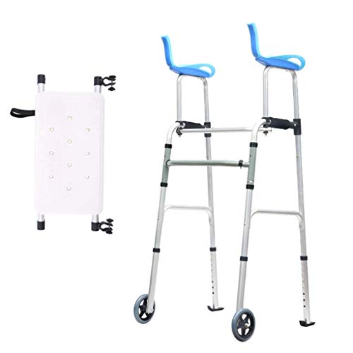OIJHHFYGDK Walker Älterer Klappbarer Walker Verstellbare Gehhilfe, Räder Ausgestattet Mit Armlehnenpolstern Für Menschen (B) (B) Star of Light von OIJHHFYGDK