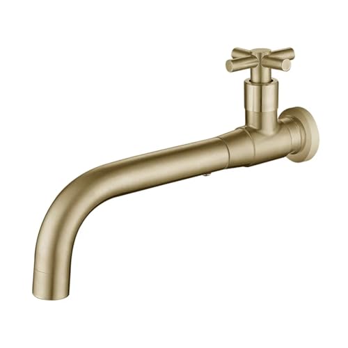 OIJHHFYGDK Wasserhahn, Küchenspüle Wasserhahn Wandmontage Waschtisch Wasserhahn Outdoor Garten Auslauf Mopp Pool Wasserhahn Waschhahn Einzel Kaltwasser Badzubehör von OIJHHFYGDK