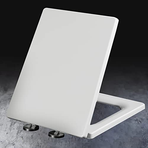 Toilettensitz Weiß Absenkautomatik Robuster WC-Sitz für Standardtoiletten Langlebige Toilettensitze Langsam schließender Toilettendeckelbezug, Verstellbare Scharniere zur Befestigung oben,Weiß-41~48 Toilettensitz Weiß Absenkautomatik Robuster WC-Sitz für Standardtoiletten Langlebige Toilettensitze Langsam schließender Toilettendeckelbezug, Verstellbare Scharniere zur Befestigung oben,Weiß-41~48 von OIJHHFYGDK
