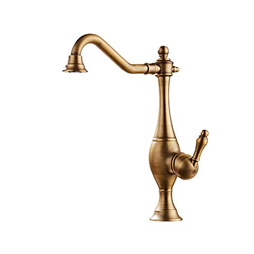 Wasserhahn, Küchenspülenarmaturen Messing Küchenarmatur V-intage Einhebel-Küchenarmatur Küchenspülenarmaturen Wasserhahn Kompatibel mit Küchenspüle Küchenarmatur 360° schwenkbar Kompatibel mit Küche, von OIJHHFYGDK