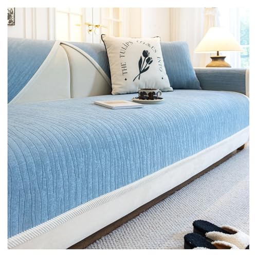 OIJKLA L-förmiger Sofabezug, 90 x 160 cm, aus superweichem Chenille-Stoff. Der Bequeme Stoff hat rutschfeste Latexpartikel auf der Rückseite. Waschbar für das Wohnzimmer. von OIJKLA