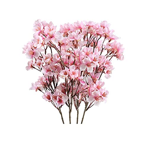 ABenxxou Künstliche Kirschblüten, Seiden-Kirschblütenzweige, künstliche Blumenarrangement, Dekoration, 4 Stück (rosa) von ABenxxou