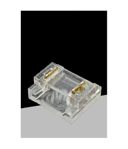 OISE ART STORE Trade Shop - Kit 10 Stück transparenter Verbinder linear für LED-Streifen 2 Pin 8 mm Cn8mm-d von OISE ART STORE