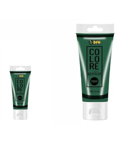OISE ART STORE Trade Shop - Set 6 Stück Acrylfarbe Farbe Grün Tube 75 ml 07492 von OISE ART STORE