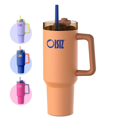 OISIZ Becher mit Griff und Trinkhalm,1200 ml/1.2L Isolierter Edelstah Thermobecher,Wasserflasche EiskaffeeReisebecher,Trinkflasche mit Strohhalm,Deckel zum Schlürfen oder Trinken,BPA-frei OISIZ Becher mit Griff und Trinkhalm,1200 ml/1.2L Isolierter Edelstah Thermobecher,Wasserflasche EiskaffeeReisebecher,Trinkflasche mit Strohhalm,Deckel zum Schlürfen oder Trinken,BPA-frei von OISIZ