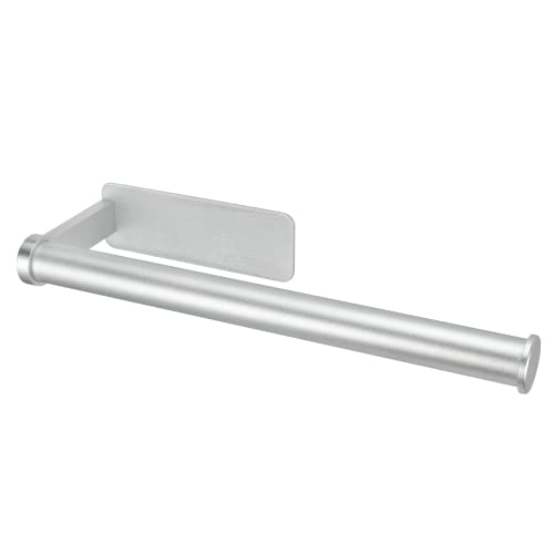 OIZEN Küchenrollenhalter ohne Bohren, Küchenpapierhalter Wand Küchenrollen Halter Aufbewahrung Organisator, Aluminium, 28cm von OIZEN