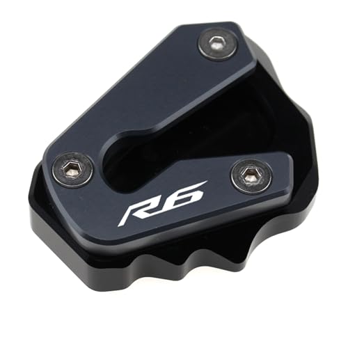 Motorrad Ständer Fuß Seitenverlängerung Pad Motorrad-Ständerpolster Für YZF R6 YZF-600 17-22 Motorrad-Seitenständer-Ständerpolster Seitenständerplatte Motorrad-Seitenständer Vergrößertes Fußpolster(Gr von OJAMWXZU