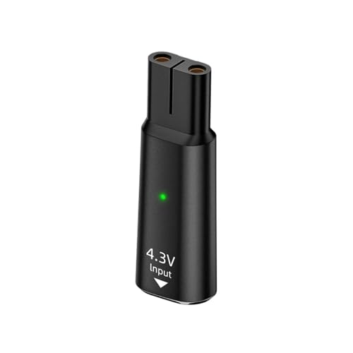 4,3 V Typ-C Rasierer Adapter Ladekonverter, Kompatibel For Philips, One Blade QP2520 QP2620 QP2515 QP2510 Mit Ladeanzeige(Black) von OJAQYUYA