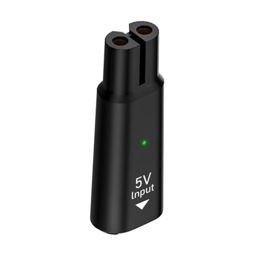 LISI 5V Typ-C Rasierer Adapter Ladekonverter, Kompatibel For Philips, One Blade QP2724 QP2834 QP1924 QP1324 Mit Ladeanzeige(Black) von OJAQYUYA