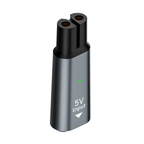 LISI 5V Typ-C Rasierer Adapter Ladekonverter, Kompatibel For Philips, One Blade QP2724 QP2834 QP1924 QP1324 Mit Ladeanzeige(Gray) von OJAQYUYA