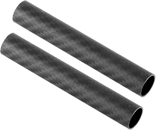 OJHFJMGH Kohlefaserrohre, Kohlefaserrohr Kohlefaserstab 3K Hohlstab Twill matt hohe Härte schneidbar Drohne Quadcopter 500 mm 2 Stück 10–13(12Mm*10Mm) von OJHFJMGH