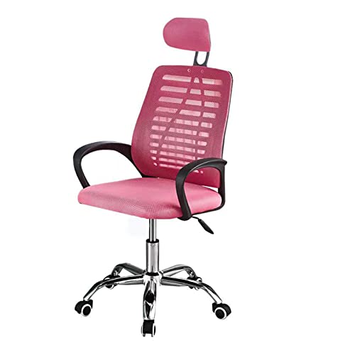 Bequemer Drehstuhl - Atmungsaktiver Computerstuhl aus Netzgewebe mit verstellbarer Sitzhöhe, Armlehne und Rückenlehne, Arbeitsstuhl for zu Hause, Bequemer Schreibtischstuhl for Wohnzimmer und Büro(Pin von OJIJO
