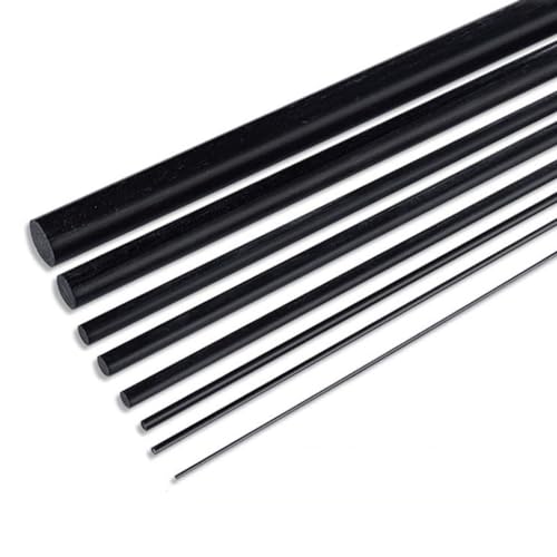 Massiver Carbonfaserstab, 1 mm - 5 mm Durchmesser, 1000 mm Länge, schwarz for ferngesteuerte Flugzeugarme(2.5x1000mm 5pcs) von OJIJO