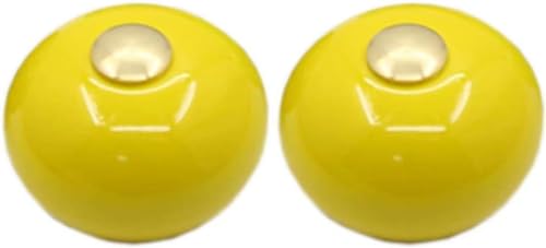 OJIJO Modische Keramik-Schrankknöpfe, 2 Stück Keramik-Türgriffe for Schrankschubladen, ländliche Möbelbeschläge, 40 x 33 mm(Yellow) von OJIJO