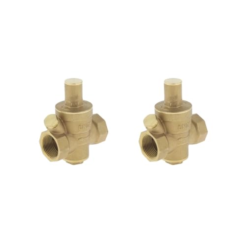 2 Satz Wasserdruckregler Ventil Bleifrei Wasserdruckminderer DN20 S von OJREEUB