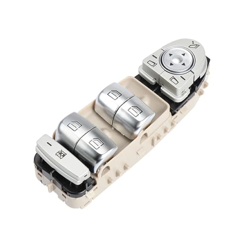 Fensterheberschalter Für Benz C-Klasse W205 S205 X253 C200 C300 C350 C63 Für AMG A2059056811 Power Master Fenster Control Schalter Taste Konsole Elektrischer Fensterheber Schalter(Beige) von OJTEMHBH