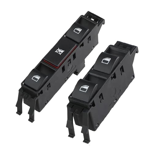 Fensterheberschalter Für E46 3er Limousine Touring 320d 320i 1999-2005 Fensterheberschalter Taste Elektrischer Fensterheber Schalter(Set A (2pcs)) von OJTEMHBH