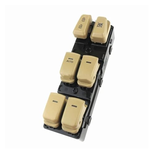 Fensterheberschalter Für Hyundai Für Sonata 2011 2012 2013 2014 Elektrische Fensterheber Master Control Schalter Konsole Taste 93570-3S000RY Elektrischer Fensterheber Schalter(Beige 1) von OJTEMHBH