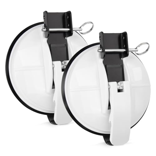 2 Stück Markisenhalter, Halterung Für Markisenfuß, Markisenfusshalter Für T-Hule-F-iamma Und D-OMETIC Markisenfuss, Kompatibel Mit V-W T6 T5 T4 T6.1 F-ord-N-ugget V-ans Camper Wohnmobil (Weiß) von OJTOJT