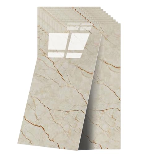 Fliesenaufkleber Marmor, 10 Stück Marmor Fliesen Selbstklebend, KüChenrückwand Wandfliesen Selbstklebend, 60 X 30 cm Klebefliesen Wasserfest FüR Küche Und Badezimmer Fliesenaufkleber Marmor, 10 Stück Marmor Fliesen Selbstklebend, KüChenrückwand Wandfliesen Selbstklebend, 60 X 30 cm Klebefliesen Wasserfest FüR Küche Und Badezimmer von OJTOJT