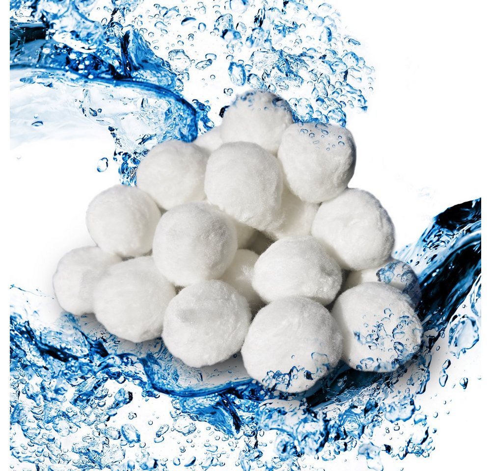 OK-Living Sandfilteranlage Filter Balls 1400 g Weiß (Spar-Set) von OK-Living