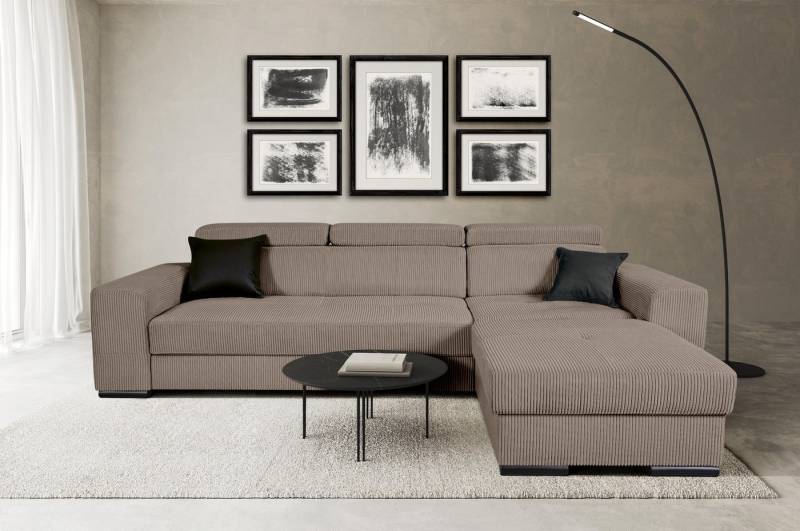 OKAA Ecksofa Divo mit Bettfunktion, Bettkasten, Recamiere beideseitig montierbar OKAA Ecksofa Divo mit Bettfunktion, Bettkasten, Recamiere beideseitig montierbar von OKAA